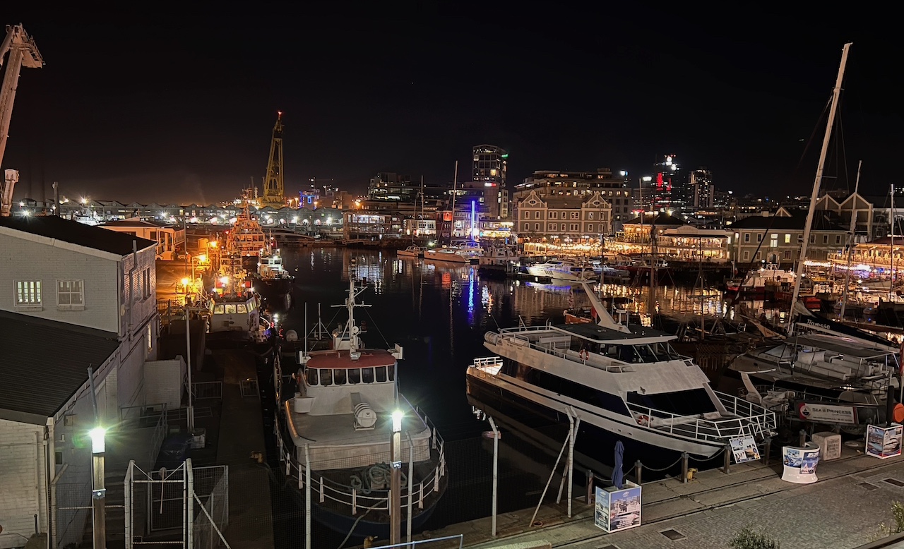 view of the v&a waterfront in cape town